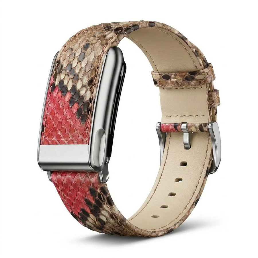 Python Strap — Natural & Red